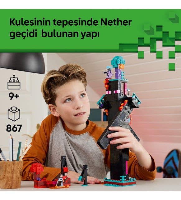 Minecraft® Enderman Kulesi 21279 - 9 Yaş ve Üzeri Çocuklar Için