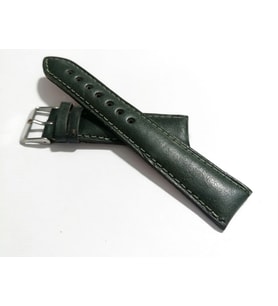 Fado&Her Saate Uyumlu Hakiki  Dana  Derisi  Saat Kordonu 20   mm (122 )  yeşil