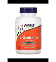 NOW Foods  L-Ornithine 500mg  120 Veg Capsul. Usa.OZELSPORCUGIDALARIN'DAN .3839