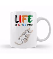 Funny Cat Lover Gifts For   Men Kids Kupa Bardak Porselen