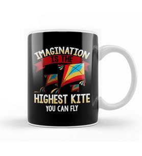 Cute Imagination Is The Highest Kite You Can Fly Kupa Bardak Porselen