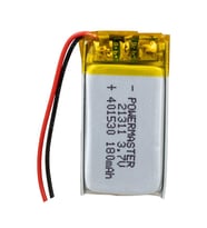 Powermaster 3.7 Volt 180 Mah Lityum Polimer Şarjlı Pil 4X15X30 mm Akıllı Saat Kulaklık Pili