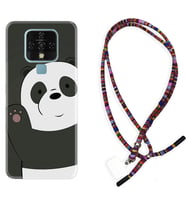 Tecno Camon 16 18P Pova Kılıf Boyun Asklı Rasta Silikon Hello Panda 1709