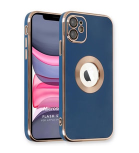 Microsonic Apple iPhone 11 Kılıf Flash Stamp Lacivert