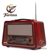 GS-1340 Nostaljik Bluetooth Radyo – MDF Gövde, FM/AM/SW, USB/TF, 1+1 YEDEK BATARYA HEDİYELİ