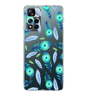 PrintiFy Xiaomi Redmi Note 11 Pro Plus ile Uyumlu 1mm Slim Fit Nazar Boncuğu 3 Baskılı Şeffaf  Kılıf