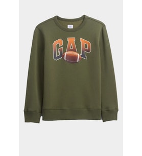 Gap V-Fa Logo Çocuk Sweatshirt (Haki)