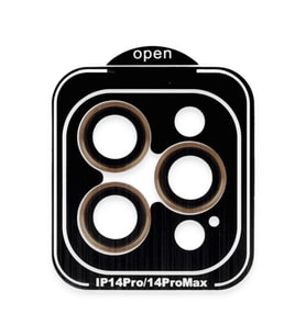 iPhone 14 Pro Max PVD Metal Kamera Lens - Turuncu