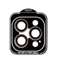 iPhone 14 Pro Max PVD Metal Kamera Lens - Turuncu