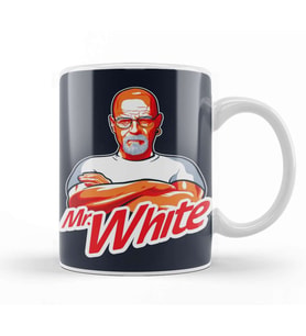 Breaking Bad Mr White On A Dark Tee Kupa Bardak Porselen
