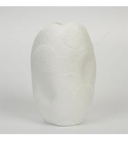 Vitale Beyaz Fosil Vazo 26*27*20 Cm AK.JM00019