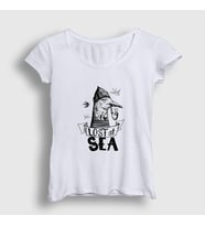 Presmono Kadın Beyaz Lost At Sea Seagull Martı T-Shirt 289861tt