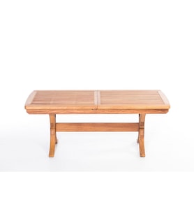 ReHome Lotus 200(+50) x 100 x 76 cm İroko Dikdörtgen Açılabilir Masa