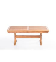 ReHome Lotus 200(+50) x 100 x 76 cm İroko Dikdörtgen Açılabilir Masa