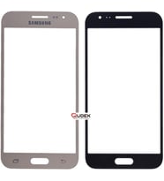 Samsung J2 SM-J200 Dokunmatik Okalı Ön Cam Lens Orjinal Kalite (Altın)