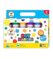 LINO LN-606 YIKANABİLİR DOT MARKER 6 RENK