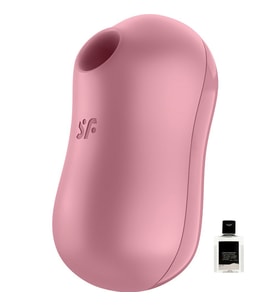 Satisfyer Cotton Candy Light Red Emişli&Titreşimli 2 Motorlu Vibratör+Jel