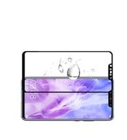 Huawei Mate 20 Lite Ekranı Tam Kaplayan Düz Cam Ekran Koruyucu (Siyah)