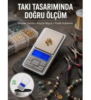 Mavi Işıklı Lcd Ekranlı Hassas Tartı Terazisi Yeni Nesil