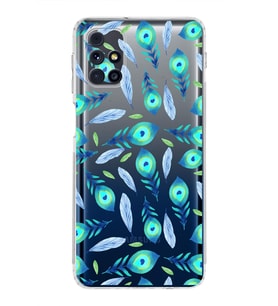 PrintiFy Samsung Galaxy M31s ile Uyumlu Nazar Boncuğu 3 Baskılı Kamera Korumalı Şeffaf Silikon Kılıf