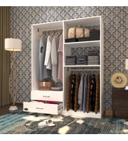 Kenzlife giysi dolabı şemsettin 175*120*40 byz gardırop 2 çekmeceli