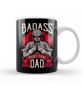 Badass Muay Thai Dad ,Mixed Martial Arts MMA Kupa Bardak Porselen