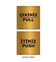 Itiniz Çekiniz Yazısı Metal