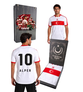 TÜRKİYE ORİJİNAL LİSANSLI HUMMEL BEYAZ TÜRKİYE KİŞİYE ÖZEL FORMASI