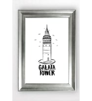GÜMÜŞ ÇERÇEVELİ TABLO A1357