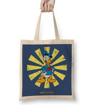 Donald Duck Retro Japanese Bez Çanta Uzun Saplı