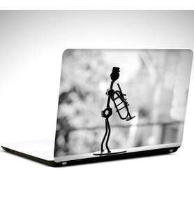 Saksafon Laptop Sticker 10 İnch (25X19CM)