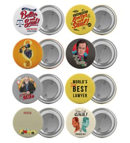 Better Call Saul Çanta Rozeti Seti 8 Adet En Büyük Boy 5.8cm İğneli Broş