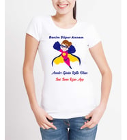 Anneler Günü Tişörtü (Beyaz)