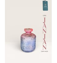 JANJAN  İthal Cam Vazo (19 cm)