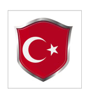 Türk Bayrağı Ay Yıldız Sticker 2 Adet 13 cm
