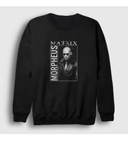 Presmono Unisex Siyah Morpheus Film The Matrix Sweatshirt 368991tt