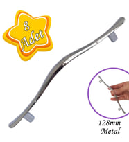 Ördek kulp Krom 128 mm Kulp Mobilya Mutfak Dolabı Çekmece Dolap Kapak Kulpu Kulbu Metal Kulp(8 Adet)