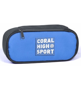 Coral High Sport Derin Mavi Gri İç Bölmeli Oval Kalem Çantası