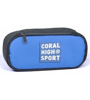 Coral High Sport Derin Mavi Gri İç Bölmeli Oval Kalem Çantası