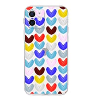 PrintiFy iPhone 12 ile Uyumlu Water Color 1  Kamera Korumalı Şeffaf  Kılıf