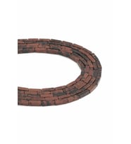 Obsidyen Doğal Taş Parlak Bordo Dikdörtgen Kesim 4x13mm Dizi [AA]