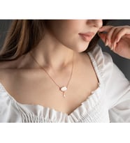 Saklı Takı 925 Ayar Gümüş Rose Bulut Kolye