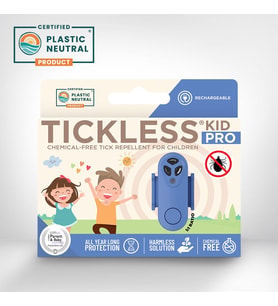 Tickless KidPro Bebek ve Çocuklar İçin Şarj Edilebilir Ultrasonik Kene ve Pire Kovucu Cihaz Mavi