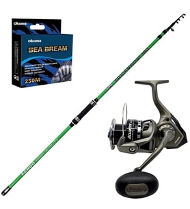 Okuma Acuador 6000 - Kendo Spider Boat 180cm Teleskopik Olta Seti (Standart)