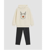 LCW baby Ekru Erkek Bebek Sweatshirt Ve Pantolon