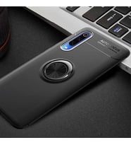 Xiaomi Mi 9 Kılıf Yüzüklü Magnetli Ravel Case (Siyah)
