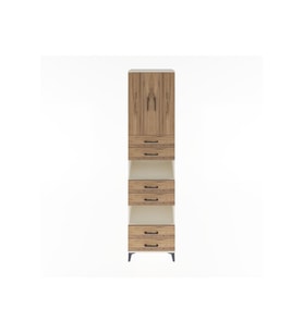Hyperion Dolap 4 Raflı 6 Çekmeceli 2 Kapaklı 60x44x243 Aytaşı-Çam