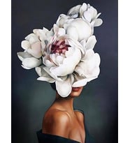 Çiçeklenmek Sayılarla Boyama Seti(60x75 cm Tuval Şasesine Gerili)
