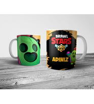 Pixxa  Brawl Stars Spike Kişiye Özel İsimli Kupa Bardak