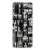 Vivo Y20 Kılıf Desenli Silikon Kılıf Atatürk Kolaj 1330